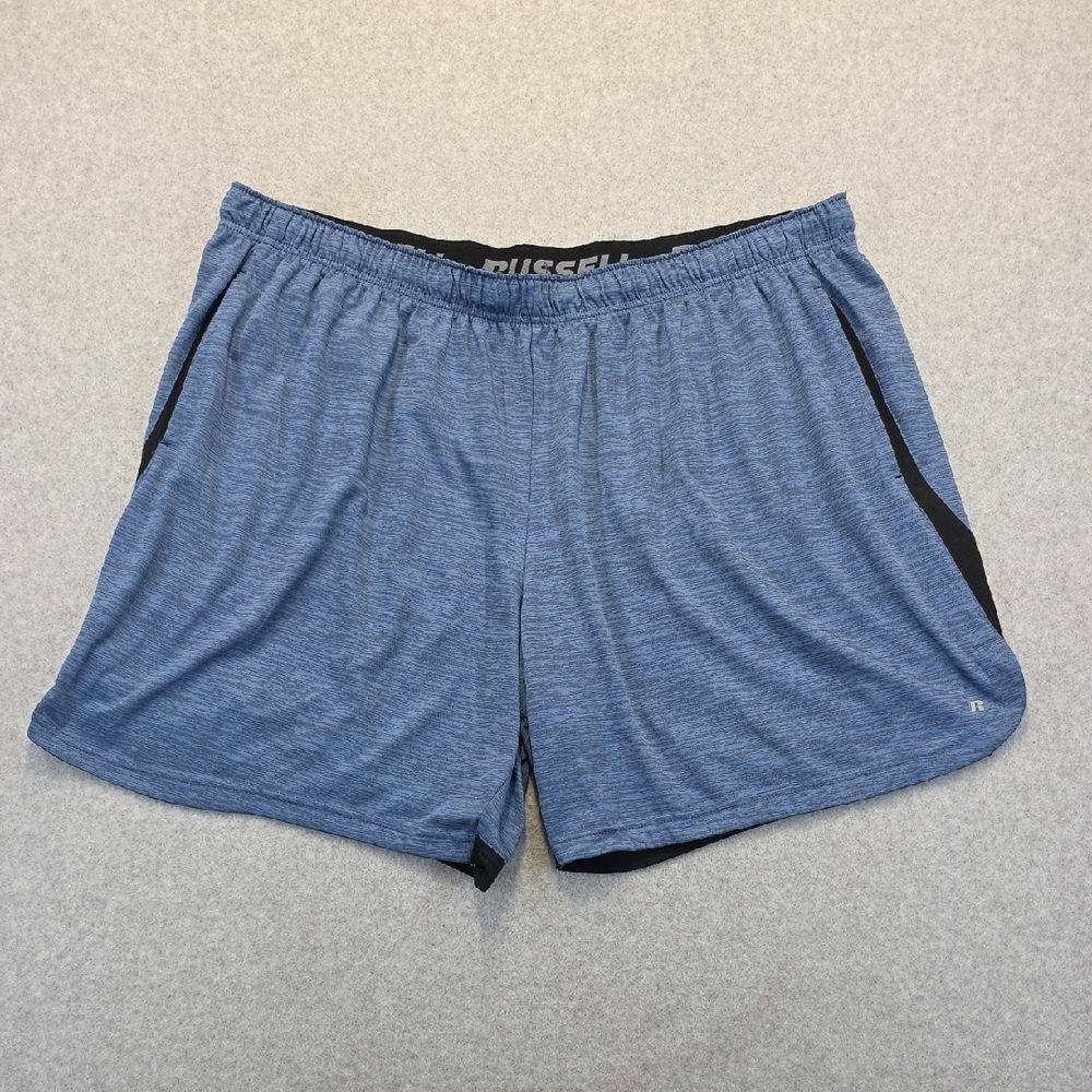 Russell Athletic FreshForce Shorts Men’s 3XL Blue Moisture Wicking